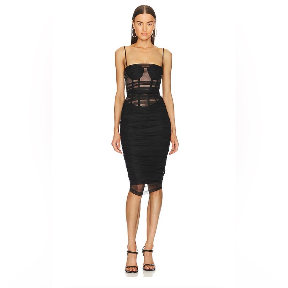 Michael Costello Alla Midi Dress